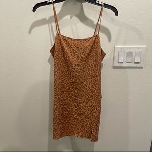 UO Palermo Straight Neck Slip Mini Dress